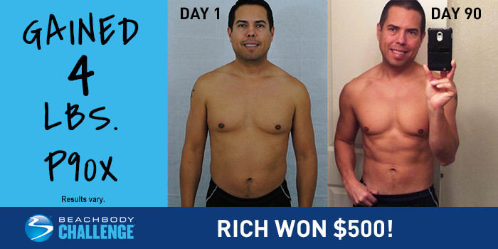 P90X Results: Rich Gained 4 Pounds of Muscle in 90 Days!