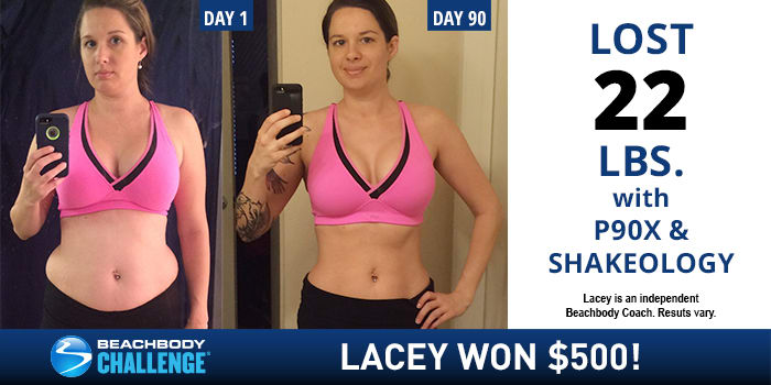 P90X Results: Lacey Lost 22 Pounds in 90 Days