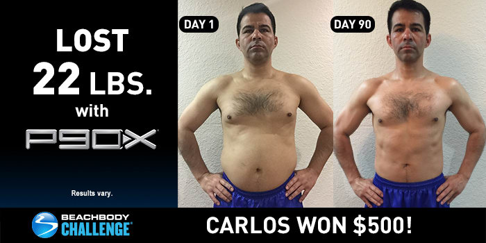 P90X Results: Carlos Lost 22 Pounds in 90 Days