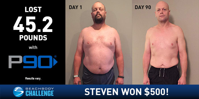 P90 Results: Steven Lost 45.2 Pounds in 90 Days!