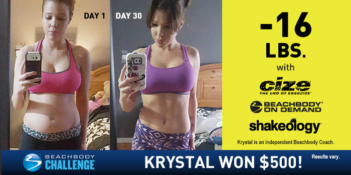 CIZE + BOD Results: Krystal Lost 16 Pounds in 30 Days!