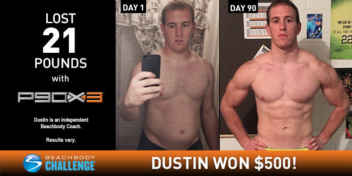 P90X3 Results: Dustin Lost 21 Pounds in 90 Days!