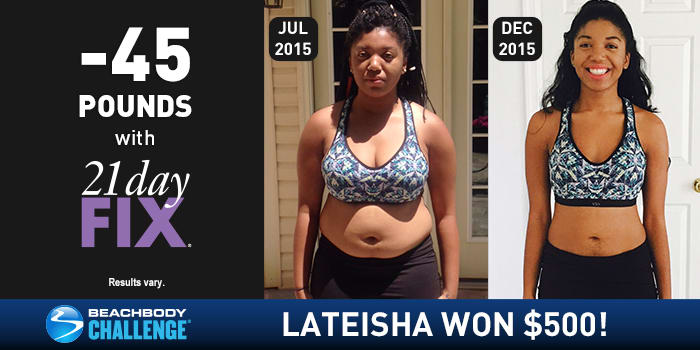 21 Day Fix Results: Lateisha Lost 45 Pounds in Five Months!