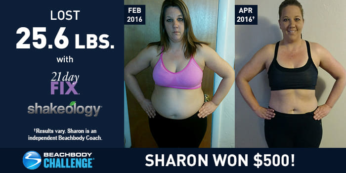 21 Day Fix Results: Sharon Lost 25.6 Pounds and Won $500