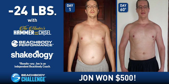 The Master’s Hammer and Chisel Results: Jon Lost 24 Pounds in 60 Days