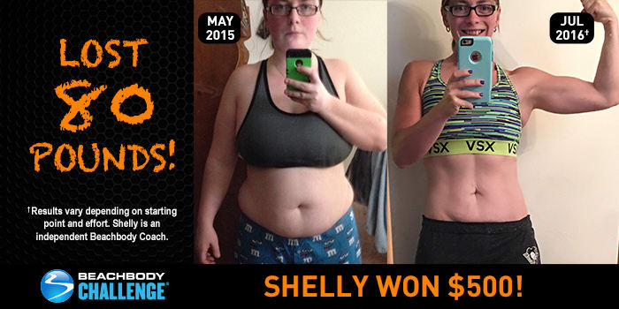 Beachbody Results: Shelly Lost 80 Pounds and Won $500