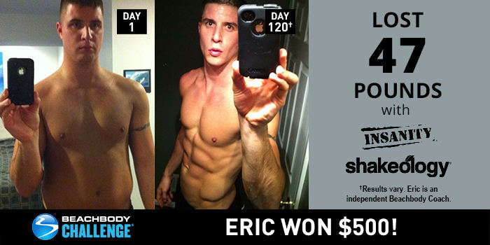 INSANITY Results: Eric Lost 47 Pounds in 120 Days!