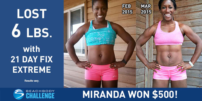 21 Day Fix EXTREME Results: Miranda Lost 6 Pounds in 21 Days