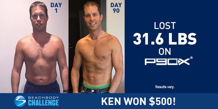 Ken Lost 31.6 Pounds in 90 Days with P90X