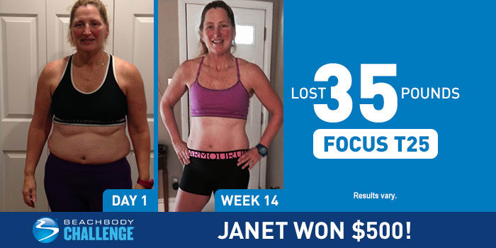 See How Losing 35 Pounds in 14 Weeks with FOCUS T25 Won This Mom $500