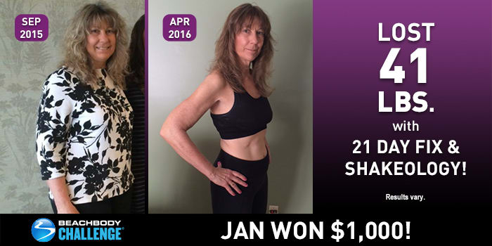 21 Day Fix Results: Jan Lost 41 Pounds and Won $1,000!