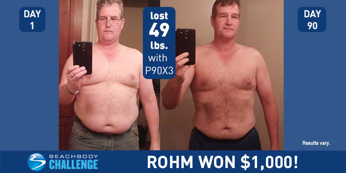 Rhom Got Built in 90 Days with P90X3