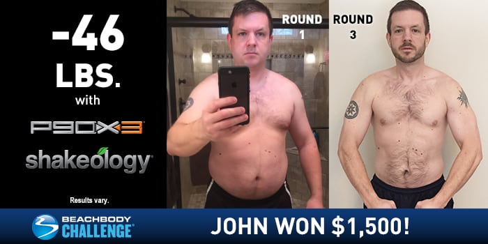 P90X3 Results: John Lost 46 Pounds and Won $1,500!
