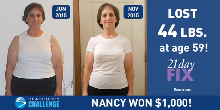 21 Day Fix Results: Nancy Lost 44 Pounds