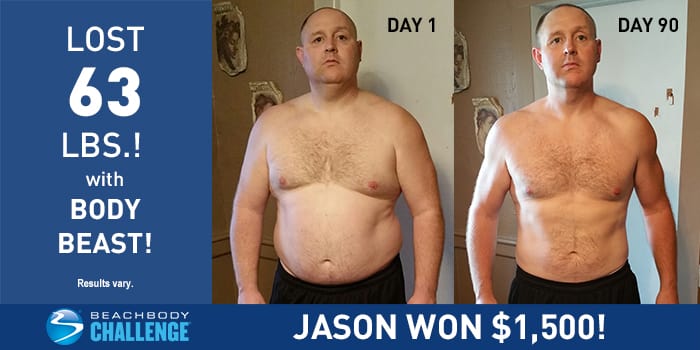 This $1,500 Beachbody Challenge Monthly Winner Lost 63 Pounds in One Round of Body Beast!