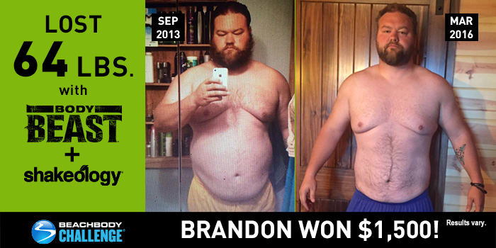 Body Beast Results: Brandon Lost 64 Pounds!