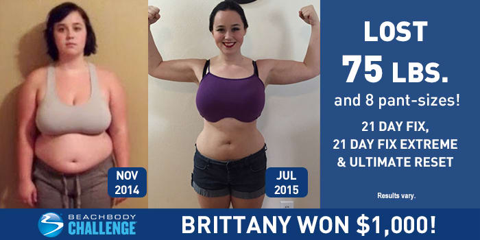 Supportive Challenge Group Helped Brittany Stick with Program and Lose 75 Pounds
