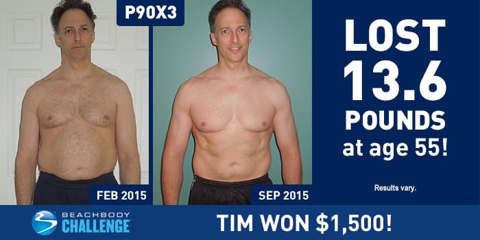 P90X3 Results: 55-Year-Old Loses 13.6 Pounds, Wins $1,500