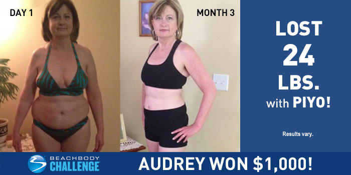 PiYo Results: Audrey Lost 24 Pounds in 3 Months