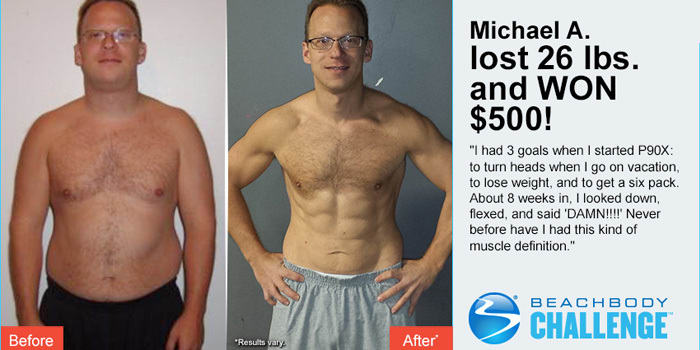 P90X Results: Michael Lost 26 Pounds with P90X