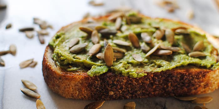 Avocado Toast With Pumpkin Seeds