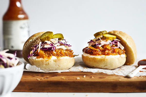 Barbecue Spaghetti Squash Sliders