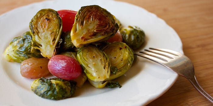 Brussels Sprouts With Roasted Grapes