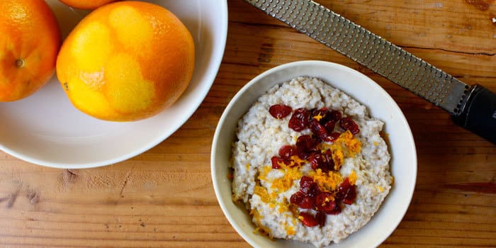Cranberry Orange Oatmeal