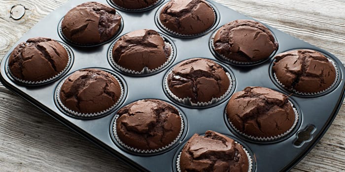 Flourless Brownie Muffins