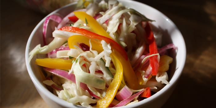 Bell Pepper and Cabbage Slaw