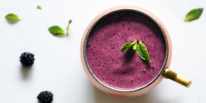 Blackberry Mint Julep Smoothie