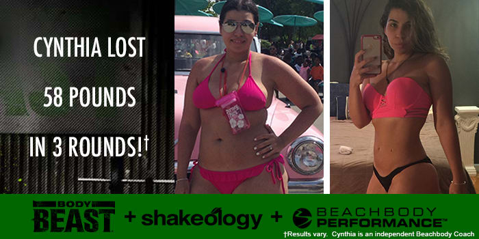 Transformation Tuesday: Cynthia Lost 58 Pounds with Body Beast!