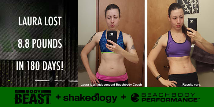 Transformation Tuesday: Laura Lost 8.8 Pounds with Body Beast!
