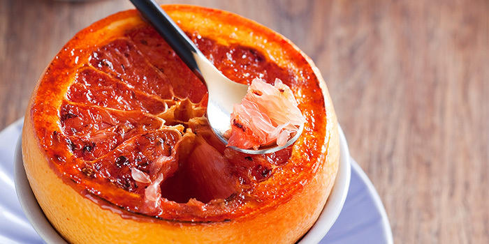 Broiled Grapefruit with Orange Liqueur