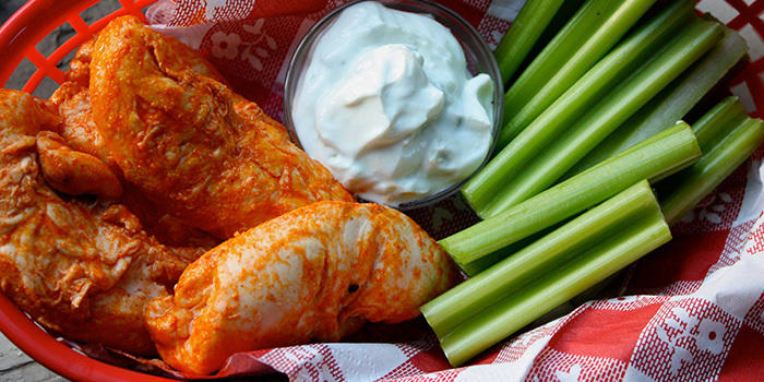 Buffalo Chicken Tenders With Blue Cheese Dip
