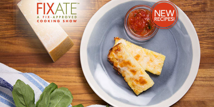Cheesy Cauliflower Breadsticks