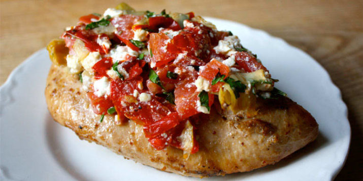 Chicken Breast With Feta and Artichoke