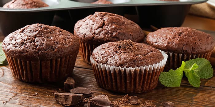 Chocolate Peppermint Muffins