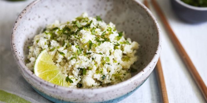 Coconut and Lime Cauliflower Fried Rice