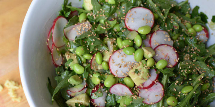 Edamame and Radish Salad With Avocado