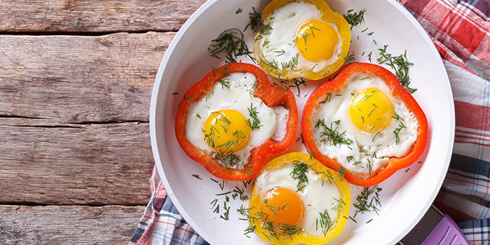 Eggs in Bell Pepper Rings