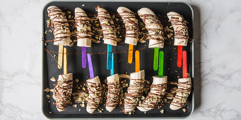 Frozen Banana Pops