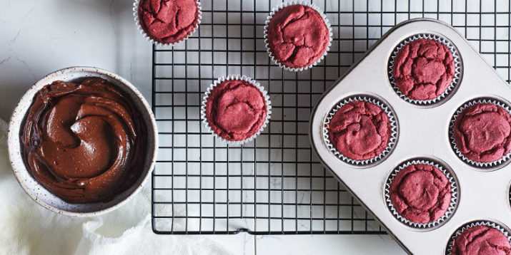 Healthy Red Velvet Cupcakes