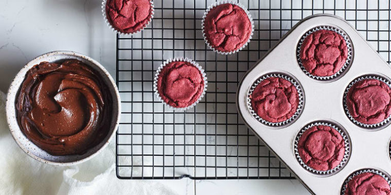 Healthy Red Velvet Cupcakes