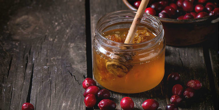 Honey Cranberry Rosemary Simple Syrup