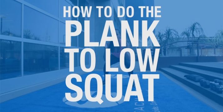 How to Do the Plank to Low Squat