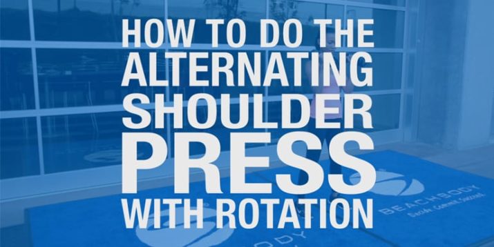 How to Do the Alternating Shoulder Press With Rotation