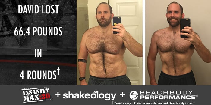 Transformation Tuesday: David Lost 66.4 Pounds With INSANITY MAX:30!