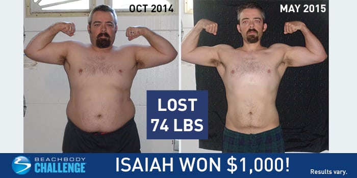 P90X Results: Isaiah Lost 74 Pounds!