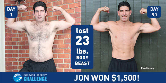 Jon Won $1,500 for Getting Ripped with Body Beast!